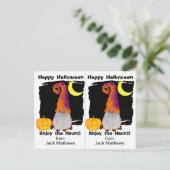 Gnome Wizard School Party Halloween Kaart (Staand voorkant)