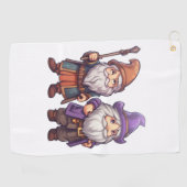 Gnome-wizards Golfhanddoek (Horizontaal)