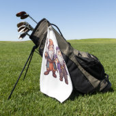 Gnome-wizards Golfhanddoek (Groen)