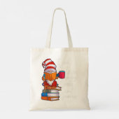 Gnome Women Girls Book Lover Reading Club Gnome L Tote Bag (Achterkant)
