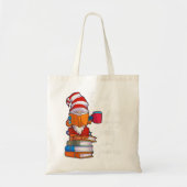 Gnome Women Girls Book Lover Reading Club Gnome L Tote Bag (Voorkant)