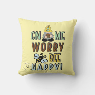 Gnome Worry Be Happy! Kussen
