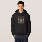 Gnome Xmas Light Pajamas Merry Christmas Matching  Hoodie (Voorkant volledig)