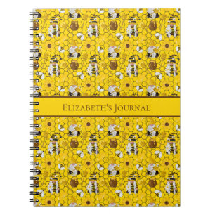 Gnome Yellow Sunflower Bees Honey Journal Notitieb Notitieboek