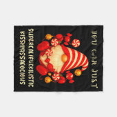 Gnome You Can Just Supercaliforilistic Kissmyadoci Fleece Deken (Voorkant (Horizontaal))