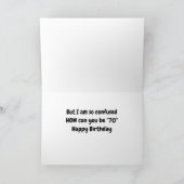 GNOME ZEGT **HAPPY 70th BIRTHDAY** Card Kaart (Binnen)