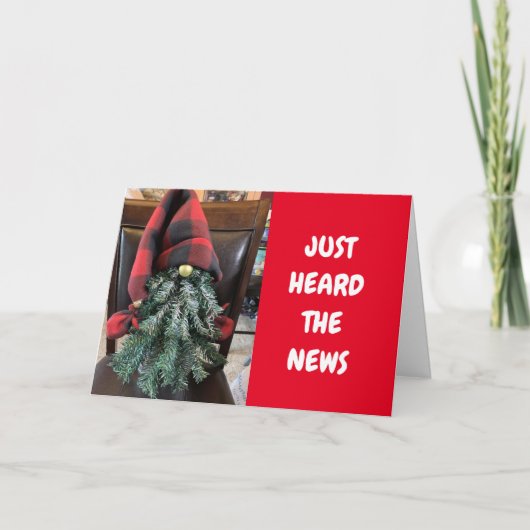 GNOME ZEGT **HAPPY 70th BIRTHDAY** Card Kaart (Voorkant)