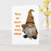 GNOME ZEGT "PRETIGE HALLOWEEN" KAART (Gele Bloem)