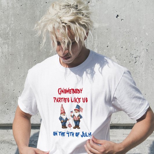 Gnomebody Feesten Als Ons Tshirt