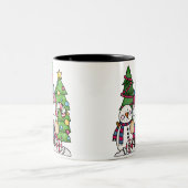 Gnomebody houdt van hot coa zoals ik. tweekleurige koffiemok (Center)