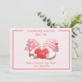 Gnomebody houdt van je zoals ik - Gnoome Couple Feestdagenkaart (Staand voorkant)