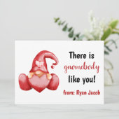 Gnomebody net als jij de liefdesdag feestdagenkaart (Staand voorkant)