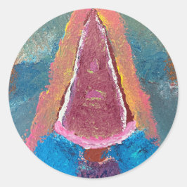 Gnomeificatie ronde sticker