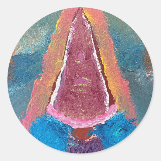 Gnomeificatie ronde sticker (Voorkant)