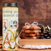 Gnomen 5 Fotocollage Plakken Kleuren Kerstmis Thermosbeker