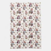 Gnomen Baking, Cupcakes, Donuts, Cute, Schattig Theedoek (Verticaal)