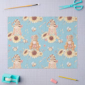 Gnomen, bijen en zonnebloemen tissuepapier (Craft)