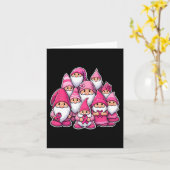 Gnomen Borstkanker Bewustzijn Ribbon Vrouwen Meisj Kaart (Gele Bloem)