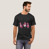 Gnomen borstkankerbewustzijn K-lint T-shirt (Voorkant volledig)