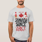 Gnomen Canada sinds 1867 Vakantie Unisex T-shirt (Voorkant)