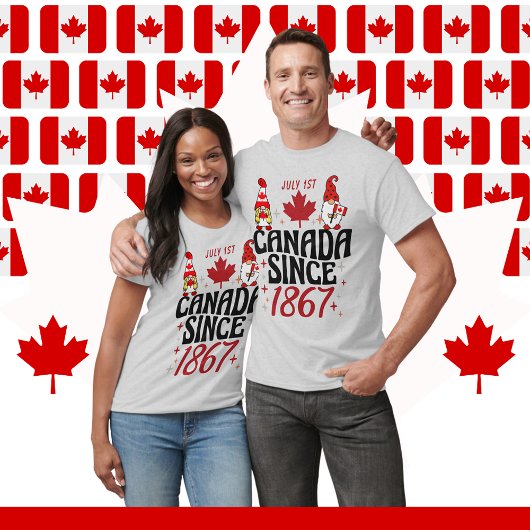 Gnomen Canada sinds 1867 Vakantie Unisex T-shirt