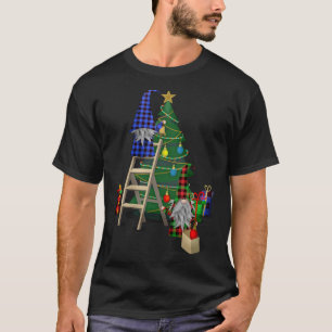 Gnomen Decoreren Kerstboom Schattigee Gnomen T-shirt