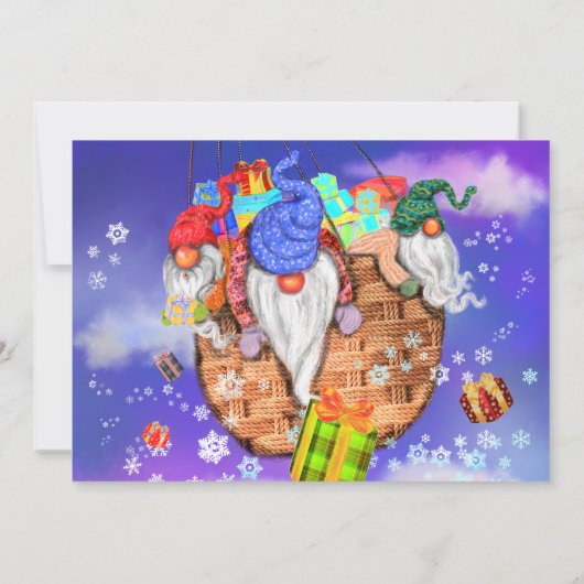 Gnomen die een ballon vliegen en Gives Gifts - Bir (Achterkant)