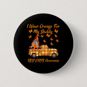 Gnomen die ik Oranje voor mijn papa RSD CRPS Aware Ronde Button 5,7 Cm