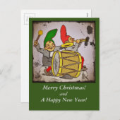 Gnomen die Muziek maken Feestdagenkaart (Voorkant / Achterkant)