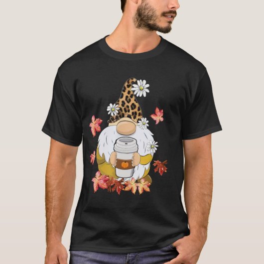 Gnomen Dragen Leopard Pet Thanksgiving Vibes pomp T-shirt (Voorkant)