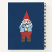 Gnomen en bloemen van tuinen, gepersonaliseerd notitieboek (Achterkant)