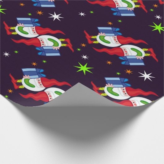 Gnomen en cadeaus cadeaupapier (Hoek)