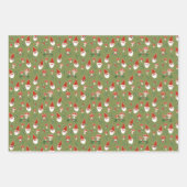 Gnomen en champignons Woodland Holiday Inpakpapier Vel (Voorkant)