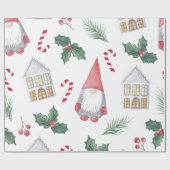 GNOMEN EN KANDY KANE CHRISTMAS WRAPPINGPAPIER CADEAUPAPIER (Vlak)