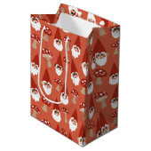 Gnomen en paddenstoelen Gift Bag Medium Cadeauzakje (Voorkant Gekanteld)