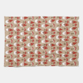 Gnomen en paddenstoelen keukenhanddoeken (Horizontaal)