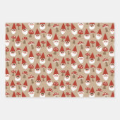 Gnomen en paddenstoelen Radeauset Inpakpapier Vel (Voorkant)