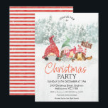 Gnomen Familie met uitnodiging voor Baby kerst<br><div class="desc">Gnomes Family with Baby Kerstparty Invitation Cute new Baby family Kerstparty nodigde uit tot een pap gnome, mum, gnome, new born baby gnome en de familiehond. De uitnodiging van deze feestelijke kerstfeestdag van de gnoomfamilie bevat ook een teken en een atmosferische winter- en sneeuwachtergrond. Deze geweldige kerstfeestdag is een schattige...</div>