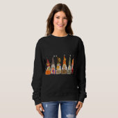Gnomen Groups Friends Halloween Costumes herfst Pu Trui (Voorkant volledig)