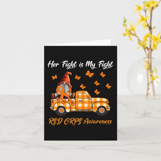 Gnomen Haar gevecht is mijn gevecht RSD CRPS Aware Kaart (Gele Bloem)