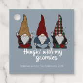 Gnomen Hangin met My Gnomies Holiday Bedankjes Labels (Voorkant)