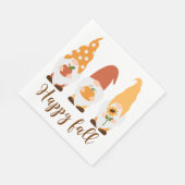 Gnomen Happy Herfst Servet (Hoek)