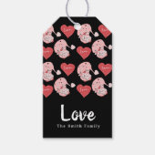 Gnomen Hearts Hand Drawn Valentijnsdag Cadeaulabel (Voorkant)