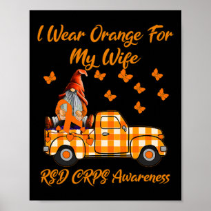 Gnomen Ik Draag Sinaasappel voor mijn vrouw RSD CR Poster