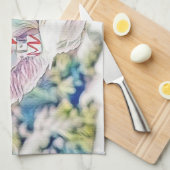 Gnomen in de sneeuw waterverf schilderij theedoek (Quarter Fold)