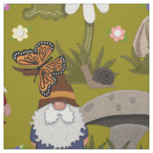 Gnomen in het paddenstoelbos stof (Swatch)