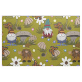 Gnomen in het paddenstoelbos stof (Fat Quarter)
