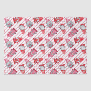 Gnomen in Kerstmis rood Tissuepapier