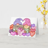 Gnomen in Love Kaart (Gele Bloem)