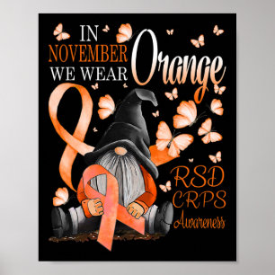Gnomen in november We Draag Oranje CRPS Awareness  Poster